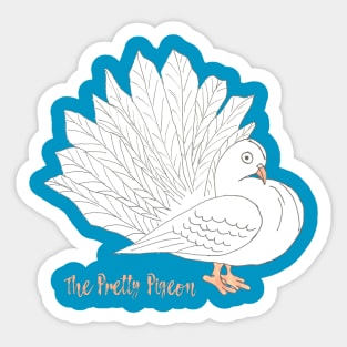 The Pretty Pigeon Sticker